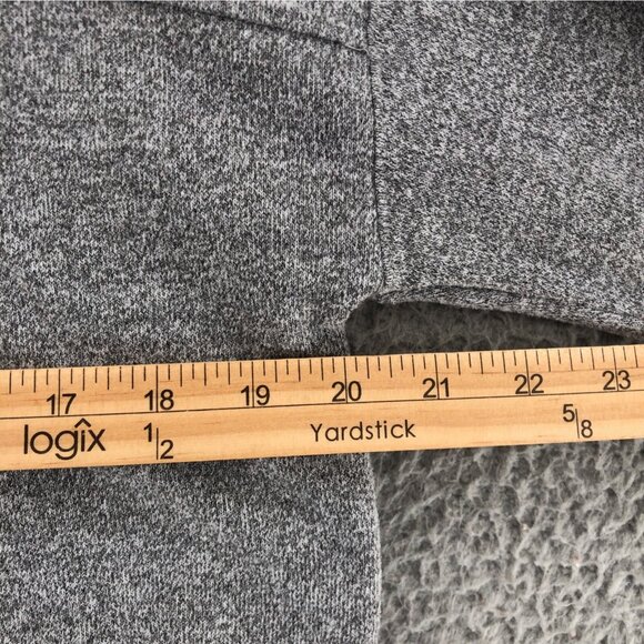 Calvin Klein Sweater Womens Large Gray Heather Pocket 3/4 Sleeve Casual Slouchy - Picture 9 of 11